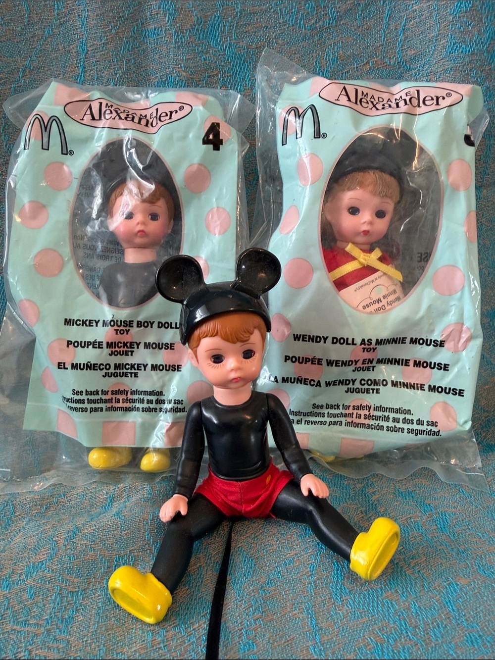 Madame Alexander Boy/Girl Doll Mickey & Minnie Mouse New Old Stock + 3rd Doll